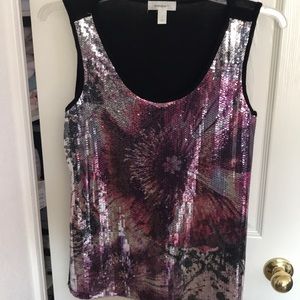 Beautiful Floral colorful Sequin top